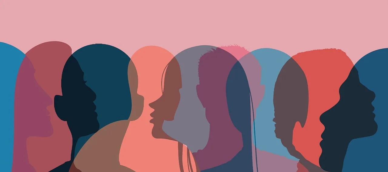 silhouettes of varied gender